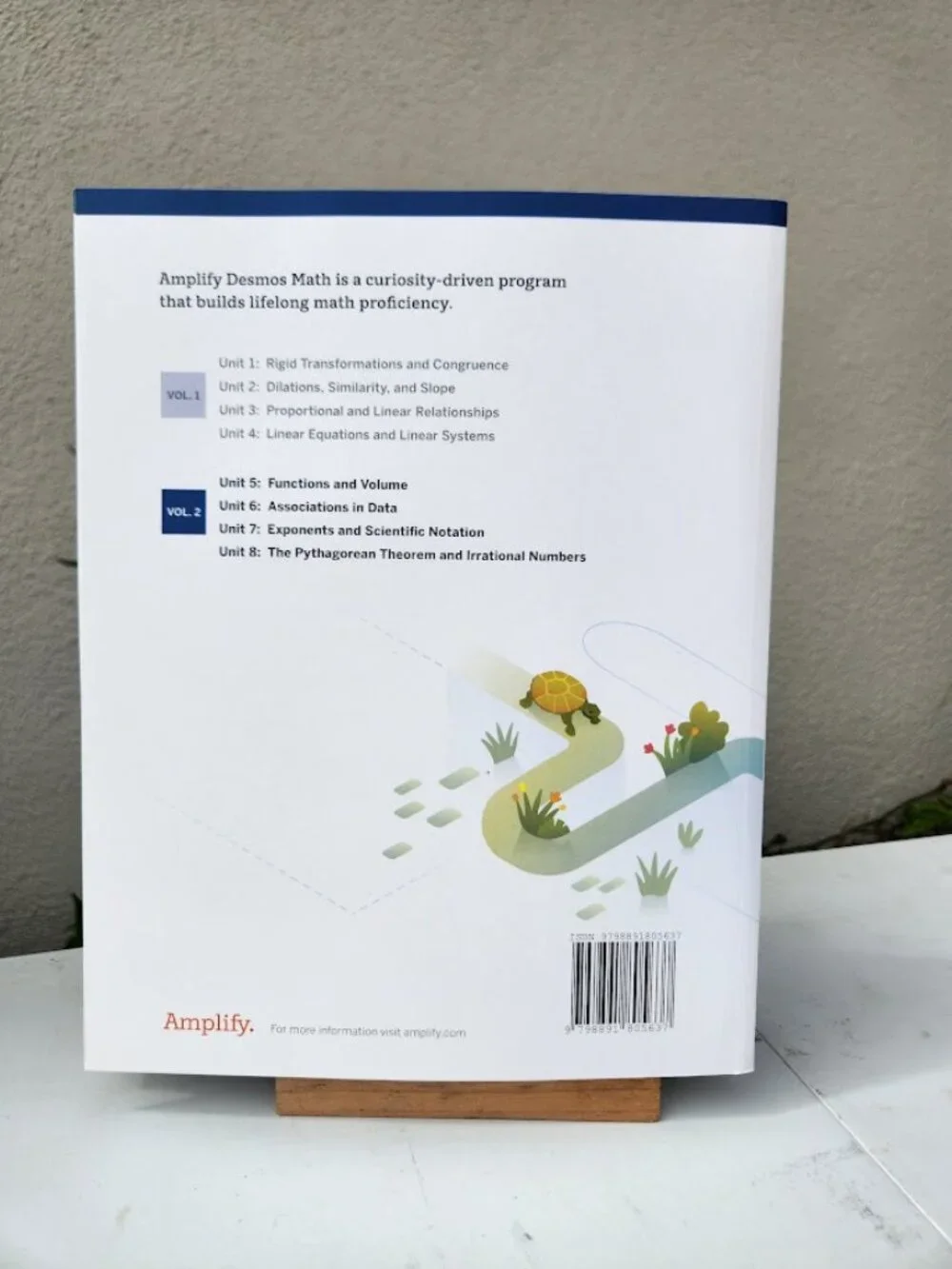 Amplify Desmos Math Grade 8 Volume 2 California Student Edition Book Workbook Ma